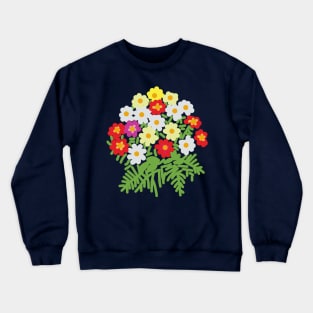 Floral Art Flowers and Ferns for Mothers Day Crewneck Sweatshirt